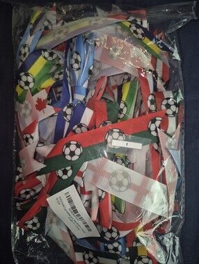 Soccer Pattern Craft Bows - Multicolor